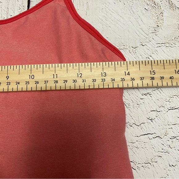Nike racer back dri fit coral pink lined tank built in sports bra medium - Picture 6 of 10